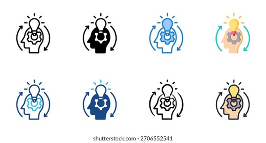 Innovation icon set multiple style collection vector illustration 
