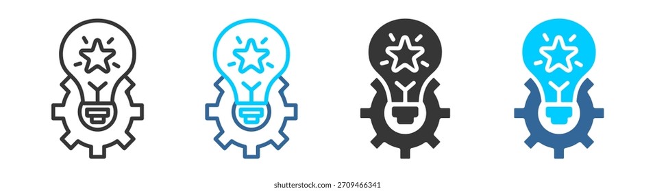 Innovationssymbolsatz für mehrere Stile
