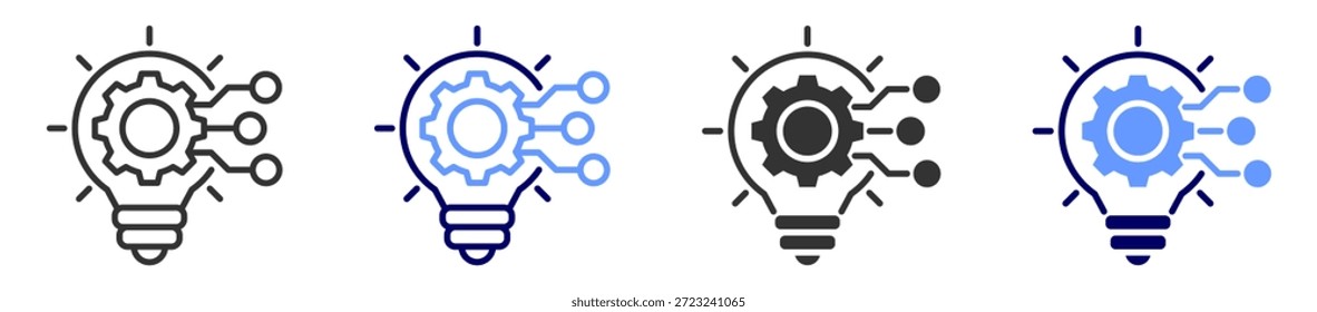 Innovationssymbolsatz für mehrere Stile