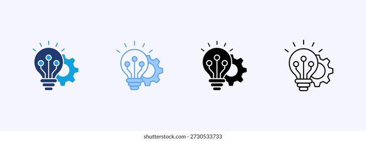 Innovation Icon Set Multiple Style Collection
