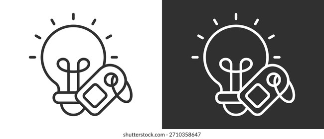 Innovation Icon Set Vector Collection Isolated In Black And White