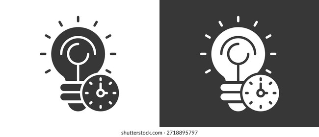 Innovation Icon Set Vector Collection Isolated In Black And White