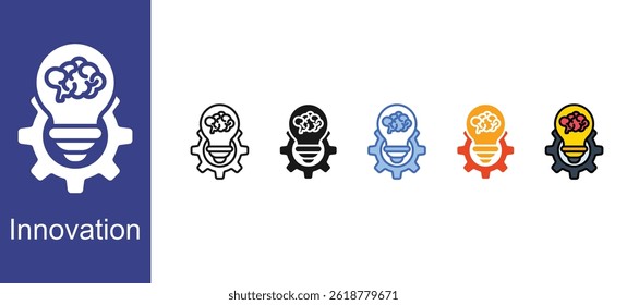 Innovation icon sets collection multi style
