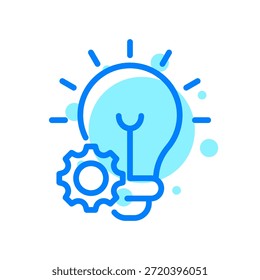 Icono de innovación en la Ilustración vectorial de la forma