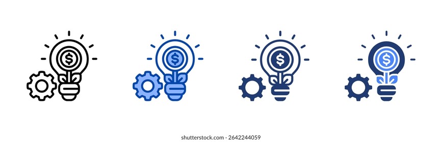 Innovation icon sheet multiple style collection