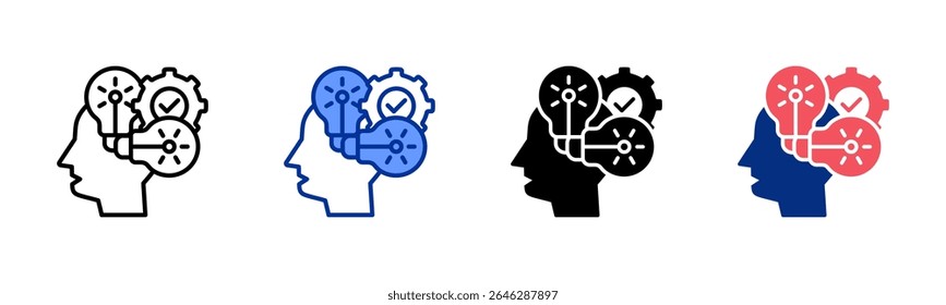 Innovation icon sheet multiple style collection