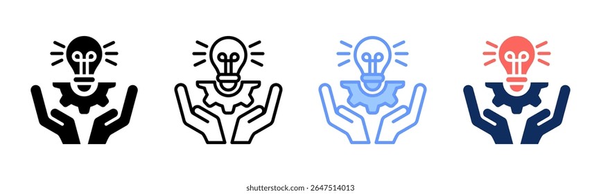 Innovation icon sheet multiple style collection