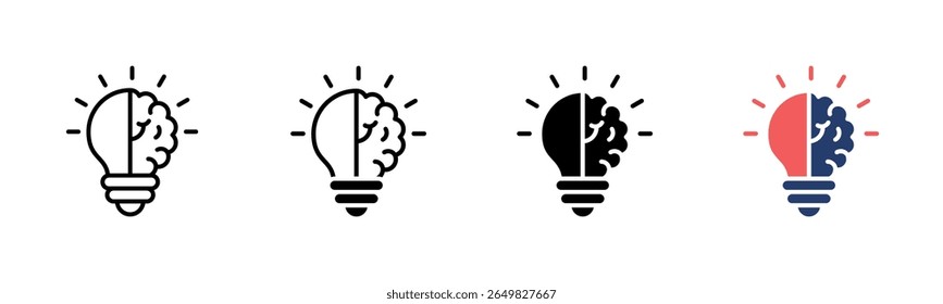 Innovation icon sheet multiple style collection