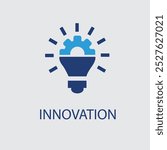 Innovation icon. Simple element from digital disruption collection. Filled Innovation icon for templates, infographic