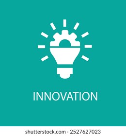 Innovation icon. Simple element from digital disruption collection. Filled Innovation icon for templates, infographic