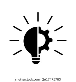 Innovation icon. Simple element from digital disruption collection. Filled Innovation icon for templates, infographic