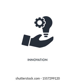 innovation icon. simple element illustration. isolated trendy filled innovation icon on white background. can be used for web, mobile, ui.