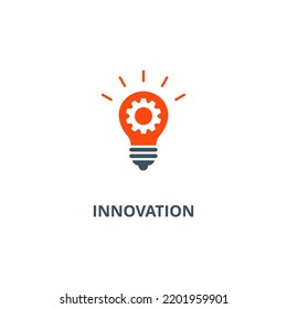 Innovation icon with simple element illustration concept symbol design used for web and mobile