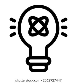 Innovation icon with simple and line style