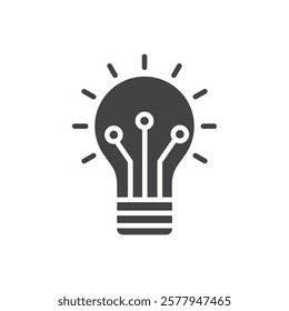 Innovation icon Simple thin line flat symbol