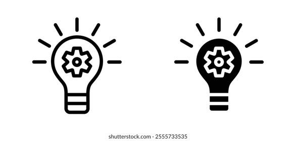 Innovation icon symbol collection on white background.