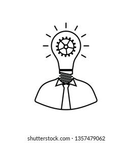 Innovation Icon. Thin line design. Vector illustration.