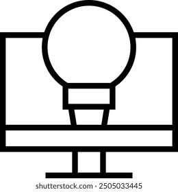 innovation icon. Thin linear style design isolated on white background