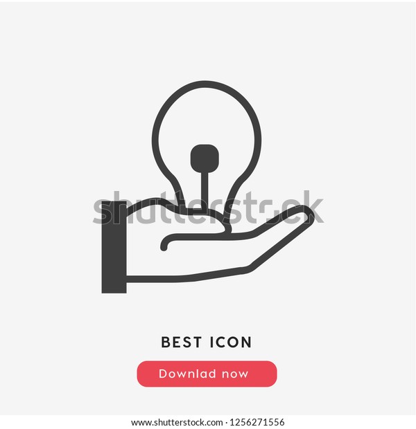 Innovation Icon Vector Idea Symbol Idea Stock Vector Royalty Free 1256271556