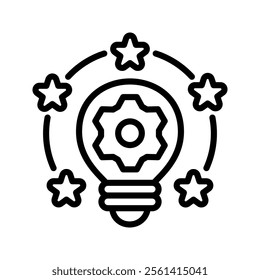 Innovation icon vector illustration. Simple line style