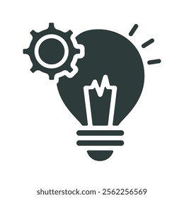 Innovation icon vector illustration. Simple fill style	