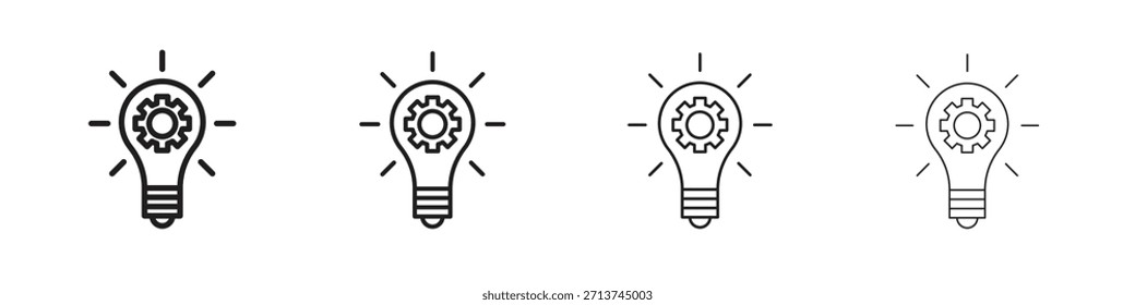 Innovation icon. Vector isolated pictograms.