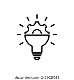 icono de innovación vector bombilla de luz icono ai 