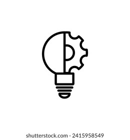 innovation icon vector Light bulb ai icon 