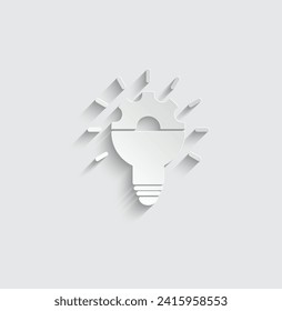 icono de innovación vector bombilla de luz icono ai 