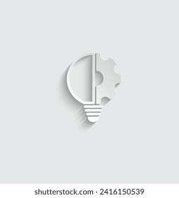 innovation icon vector Light bulb ai icon 