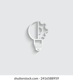 innovation icon vector Light bulb ai icon 