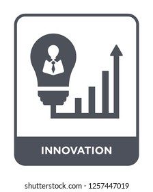 innovation icon vector on white background, innovation trendy filled icons from Marketing collection, innovation simple element illustration