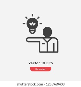 innovation icon vector. Presentation symbol. idea icon vector.