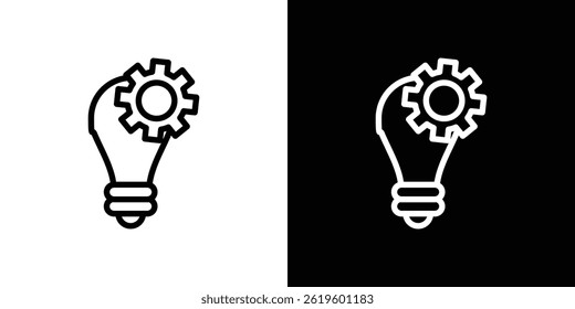 Icono de innovación símbolo de Vector en estilo plano de moda