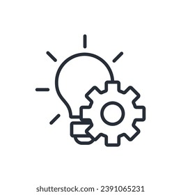 innovation icon. vector.Editable stroke.linear style sign for use web design,logo.Symbol illustration.