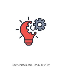 icono de innovación. vector.Trazo editable.signo de estilo lineal para el uso de diseño web,logo.Ilustración de símbolo.