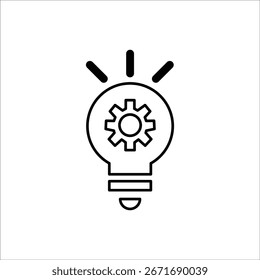 Iconos de innovación. Ilustración vectorial de línea simple