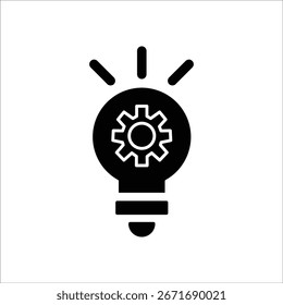 innovation icons. simple solid vector illustration