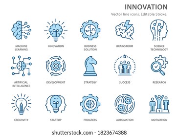 Qualities Leader Skills Conceptual Icons Fully Stock Vector (Royalty ...