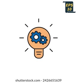 innovation icons  symbol vector elements for infographic web