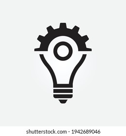 Innovation idea bulb icon design vector 