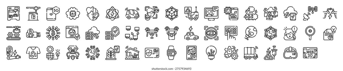 Innovation Idea Creation Invention Icon Collection