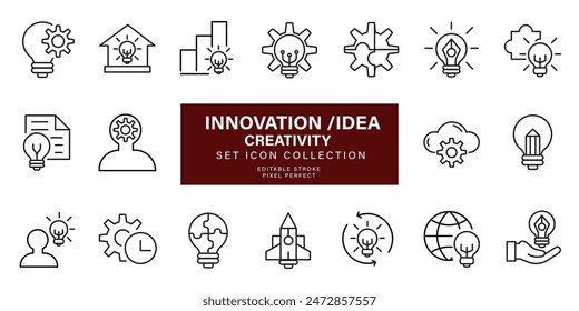 Innovation idea and creativity icon