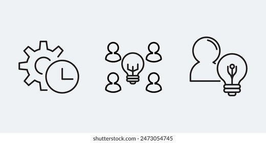 Innovation idea and creativity icon