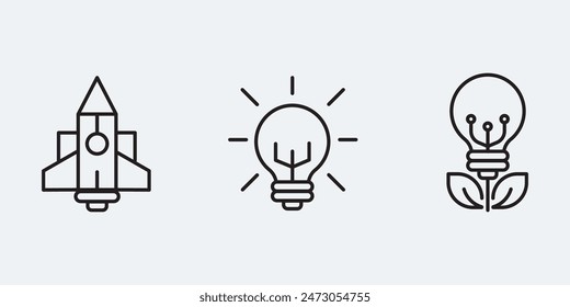 Innovation idea and creativity icon