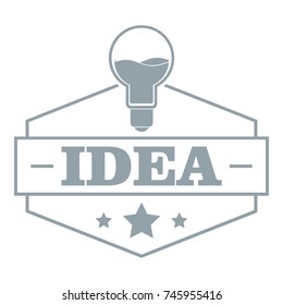 Innovation idea logo. Simple illustration of innovation idea vector logo for web