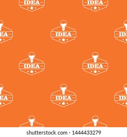 Innovation idea pattern vector orange for any web design best