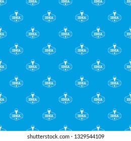 Innovation idea pattern vector seamless blue repeat for any use