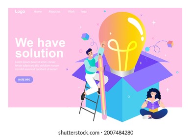  Innovation ideas and projects. finding ideas. Light bulbs glowing the different creative idea think outside the box. Business for innovation and inspiration.