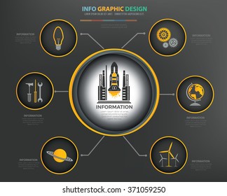 Innovation Infographics Design,clean vector